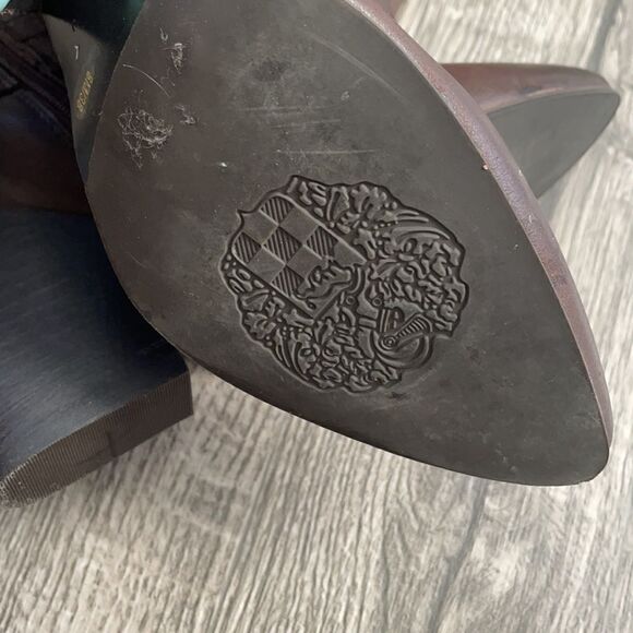 Vince Camuto Rhiannon Buckle Ankle Boot Dark Brown - Picture 11 of 11